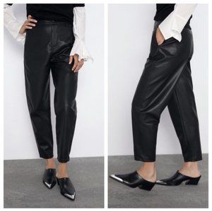 ZARA FAUX LEATHER PANTS